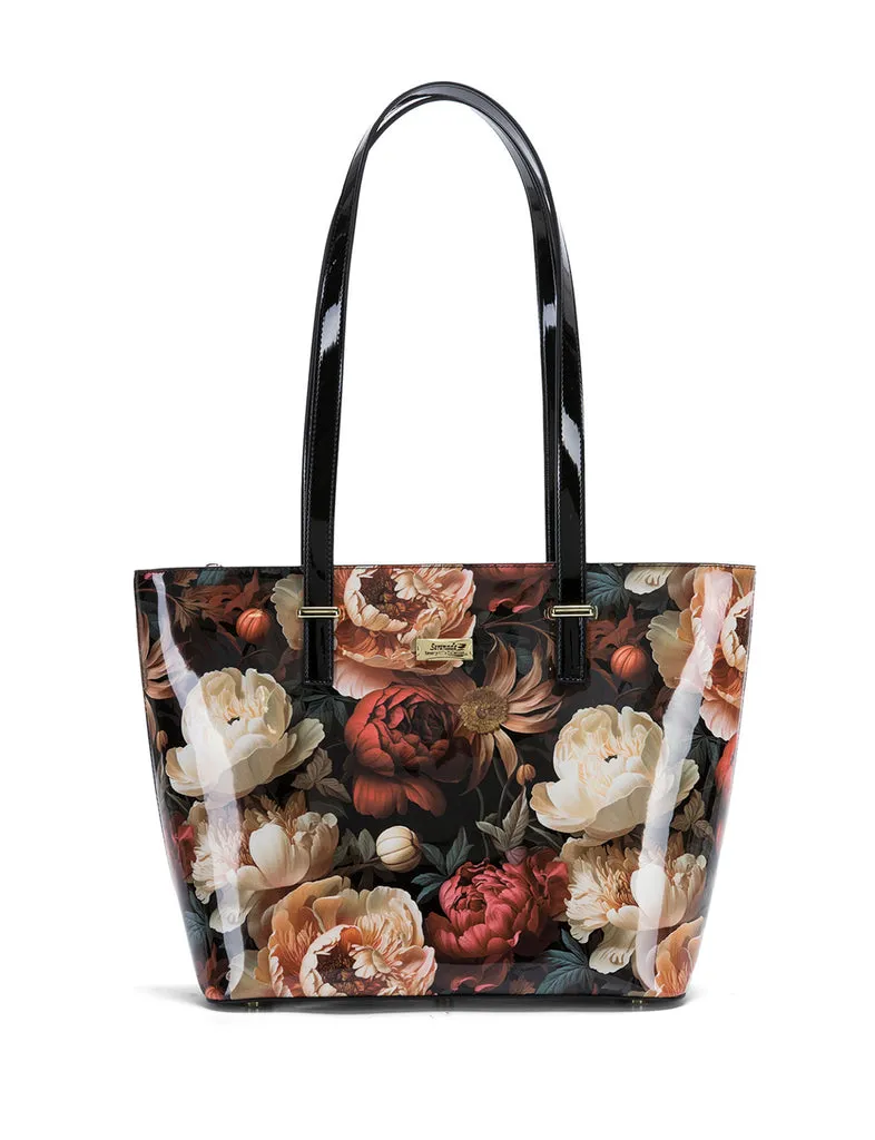 Serenade - Elisabetta Large Leather tote - Floral