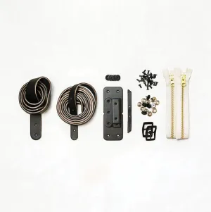 Slabtown - Black Leather   Hardware Kit