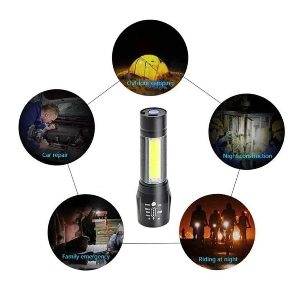 Small Sun Torch with Zoom Option Rechargeable 4 in 1