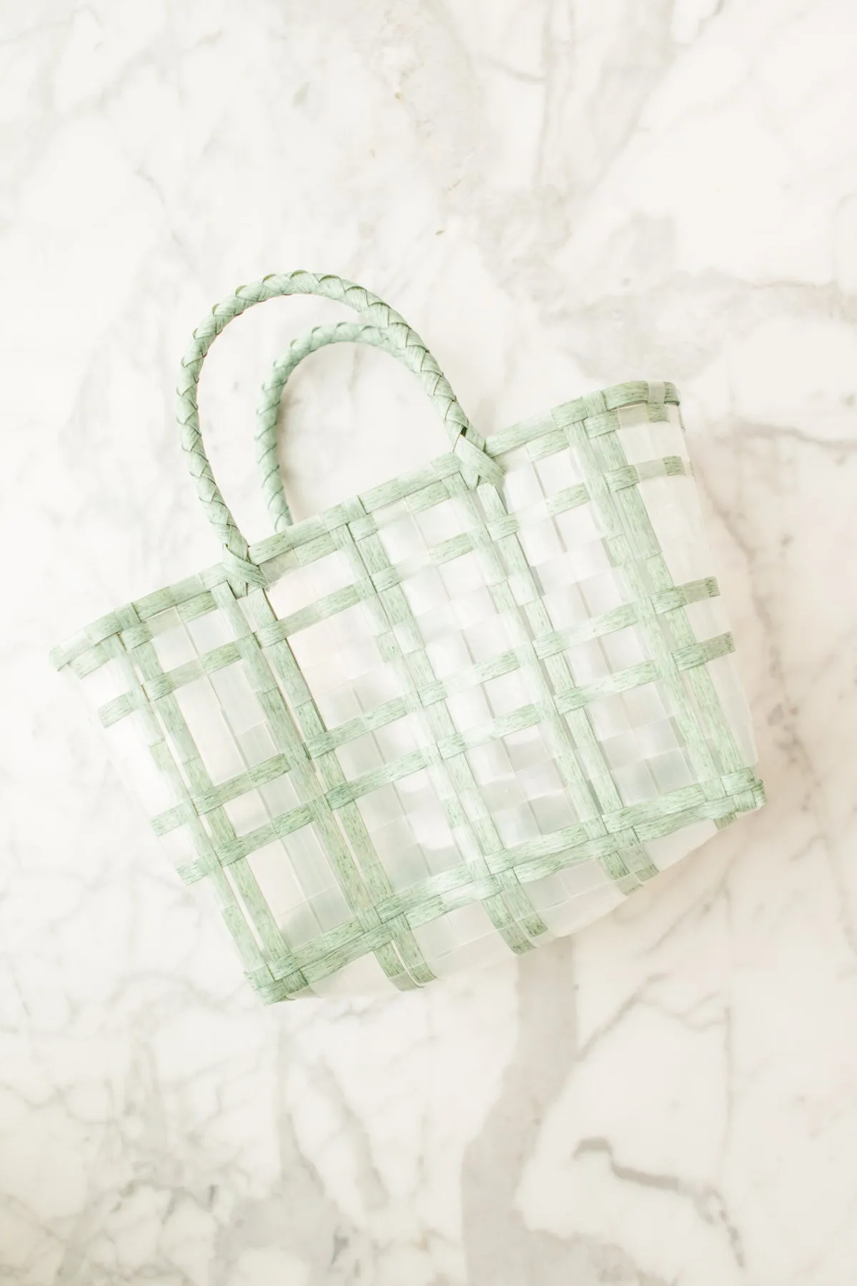 Sunny Days Woven Tote in Mint