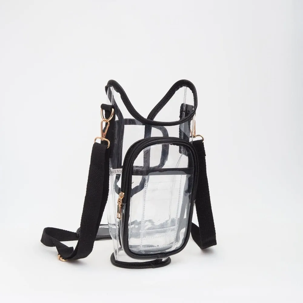 TG10651 Clear Gameday/Stadium Tumbler Holder Crossbody