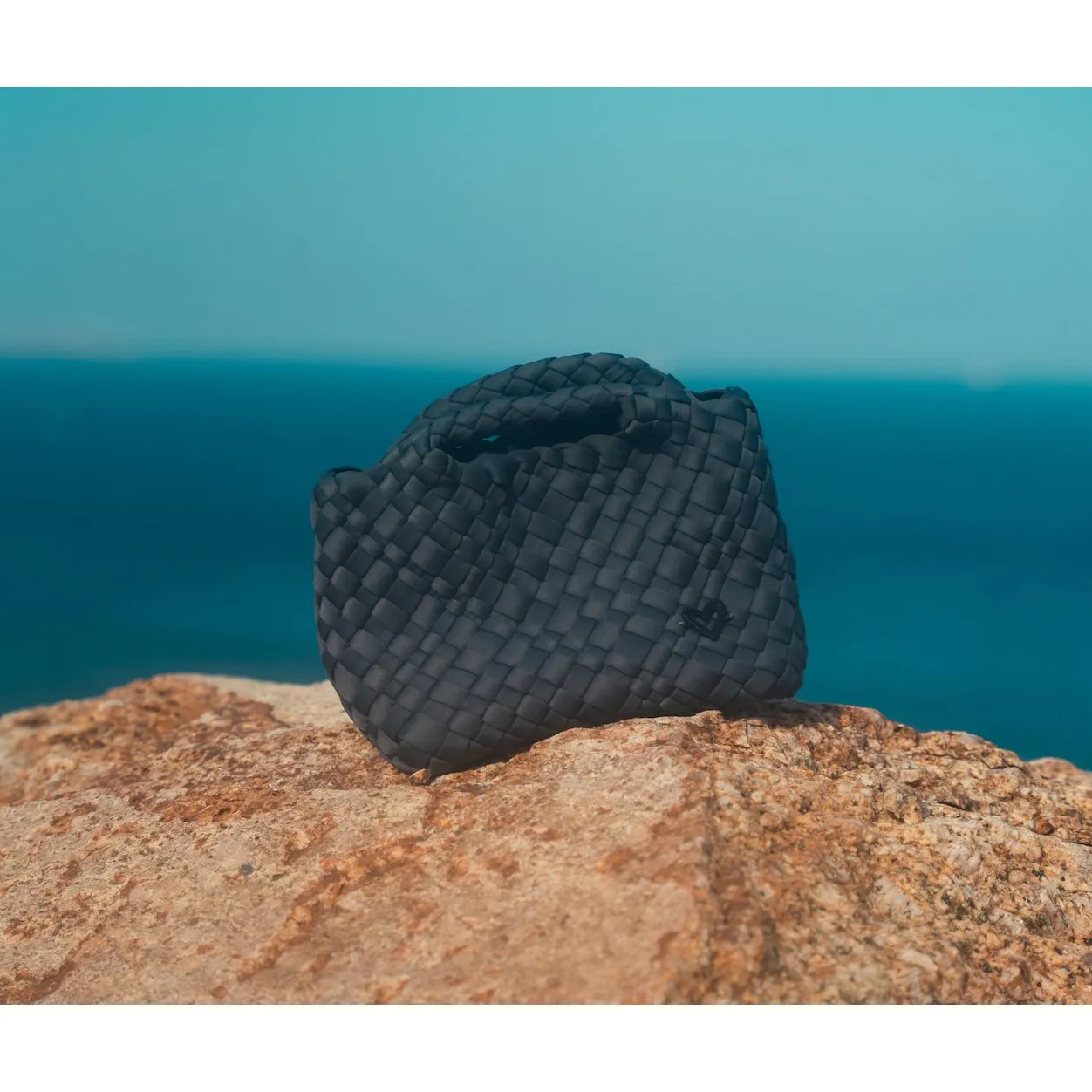 Tiny Mini Woven Tote - Onyx