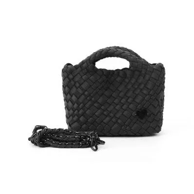 Tiny Mini Woven Tote - Onyx