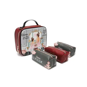 TRAVEL HANDBAG WITH POUCH SET