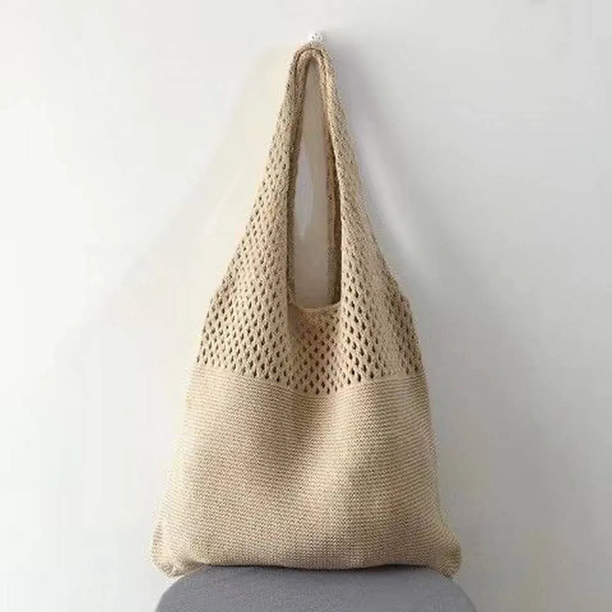 Vintage Knit Tote